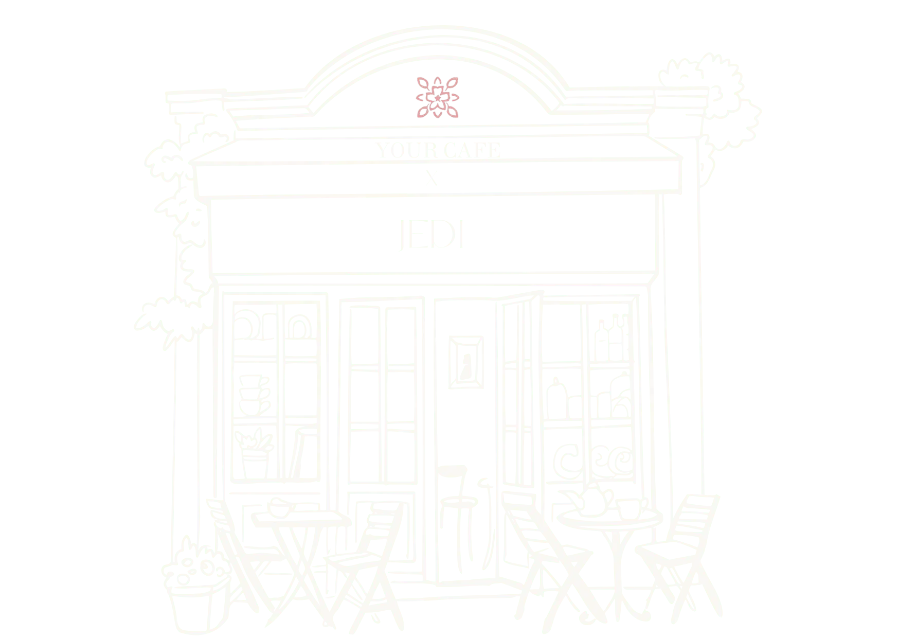 Your cafe × Jedi illustration